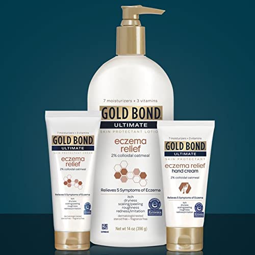GOLD BOND MEDICATED ECZEMA RELIEF SKIN PROTECTANT LOTION, 14 OZ LOTION WITH 2% COLLOIDAL OATMEAL
