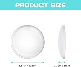 Vicloon 6Pcs Silicone Door Stopper Wall Protector Bumper Pads Transparent 1.57in view 2