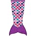 Fin Fun Mermaid Tail Blanket Kids, Girls and Boys - Cuddle Tails - Perfect Birthday Kids, Sea Orchid