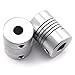 Magic&shell 2-Pack D19xL25 Shaft Coupler Aluminium 3D Printer Parts Accessory CNC Stepper Motor Encoders Engraving Machine Z Axis Flexible Shaft Coupling 6-8mm