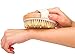 Janrely Dry/Wet Bath Body Brush, Natural Boar's Bristle Massage for Better Exfoliation