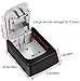 TOWOKE Key Lock Box Wall Mount Waterproof Combination Key Safe Box for Outside, Zinc Alloy Key Storage Box with Resettable Code for House Spare Keys, 5 Key Capacity - Mounting Kit Included