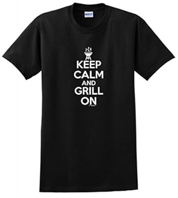 Keep Calm and Grill On Funny BBQing T-Shirt