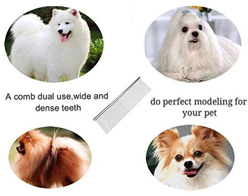 B&K DESIGN Pet Bath Towel, Fast Drying Dog Cat Towel, Ultra Absorbent PVA Towel Anti-Bacterial Eco-Friendly with Pet Stainless Steel Grooming Comb (blue)