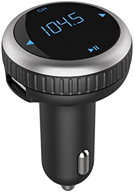 Perbeat 7-in-1 Smart Car Kit Wireless In-Car Bluetooth FM Transmitter Dual USB Car Charger Radio Adapter Audio Receiver Stereo Music Streaming Modulator Hands Free Call