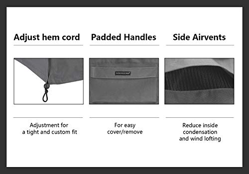 image for Patio Watcher Grill Cover, Medium 58-inch BBQ Cover Waterproof, Heavy 