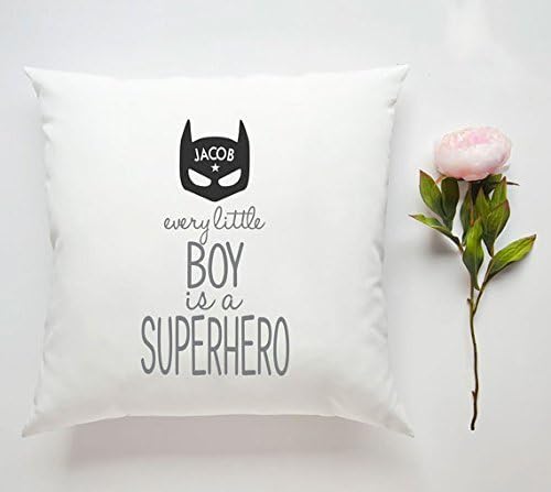 Superhero Little Baby Boy Quote | Home Decor | Cushion Cover Gift | Customised | Personalised Custom Made Pillowcase