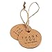 Thank You Tags,Kraft Paper Gift Tags,100 PCS Round DIY Crafts Tags with 100 Feet Jute Twine,Thank You for Your Kindness for Gift Wrap,Wedding Favors