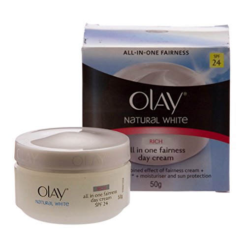 Olay Natural White Rich All-in-One Fairness Day Cream SPF 24 50G.
