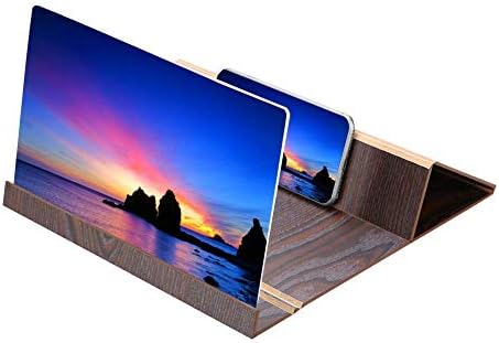12 Inch Screen Magnifier,cell Phone 3d Hd Movie Video Amplifier With Foldable Phone Holder Stand For Iphone X / 8/8 Plus / 7/7plus And All Other Smart Phones