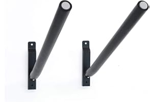 SPAREHAND SUP Wall Mount Rack - Heavy Duty Aluminum Paddle Board Storage with 100 lbs. Weight Capacity - Wall Hanger Rack for Sup, Surfboard & Snowboard - Ideal for Home & Garage Display - Black