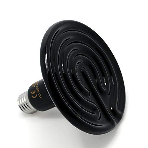 theBlueStone 250 Watt Ceramic Heat Emitter No-Light Infrared Reptile Heat Lamp Bulb for Terrarium Aquarium Amphibian Snake Chickens Brooder Birds Pets - Thumbnail 6