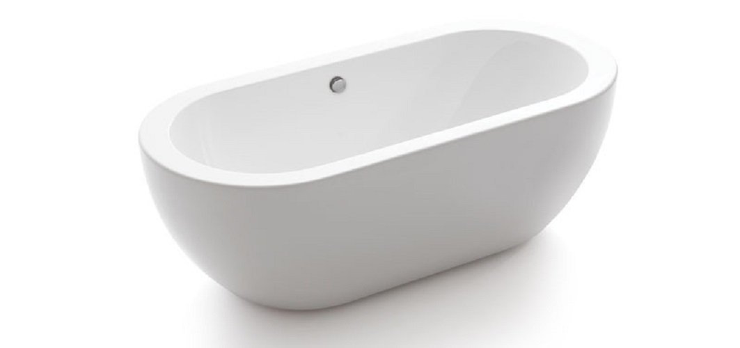 Modetti Modetti BT6629ABORABORA Freestanding Acrylic Bathtub, Glossy White ...