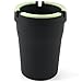 2 Pack Stub Out Glow in the Dark Cup-style Self-extinguishing Cigarette Ashtray - Butt Bucket -Portable Ashtray Black