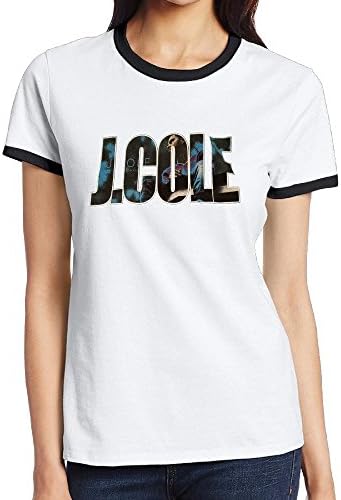 USWL J COLE LOGO CONTRAST COLOR Women T-Shirt 100% Cotton Arts Crafts&Sewing Clothing Teeshirts Womens Unique Black Medium