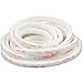 TORRAMI Fuzzy Brush Seal Weatherstripping for Window and Door 11/32 inch x 11/32 inch x 16 ft, Self-Adhesive Felt Insulation Sealing Strip Wind Dust Draft Insect Proof, White