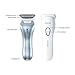 Srocker Electric Shavers for Women, 3 in 1 Foil Shavers Electric Razor Rechargeable Cordless for Women Shaver Bikini Shaver/Facial Shaver/Body Shaver/Legs Shaver with LED, Wet or Dry Painless