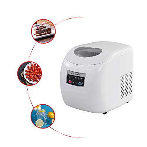 WOLTU Eiswürfelmaschine Eiswürfelbereiter, 12kg/24hrs, 3 Eiswürfel-Größen, 2,8 Liter Wassertank… – Bild 6