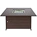 Best Choice Products BCP Extruded Aluminum Gas Outdoor Fire Pit Table With Cover