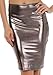 Sakkas Women's Shiny Metallic Liquid High Waist Pencil Skirt