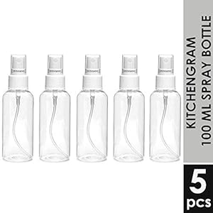 Kitchengram Skycandle Empty Mist Spray Bottle (100ml, Pack of 5)