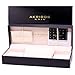 Burgi Diamond Accent Crystal Fashion Watch - Twelve Genuine Diamond Hour Markers On Three Rows Crystals on Bezel - BUR048