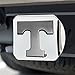 FANMATS 15061 NCAA University of Tennessee Volunteers Chrome Hitch Cover , 3.4