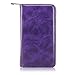 LG L70 Case - Cellularvilla Pu Leather Flip Wallet Bag Pouch Case with Credit Card Slots Pockets & Detachable Back Cover For LG Optimus L70 (MetroPCS) MS323 / Exceed II VS450 / Dual D325 (Purple 1)
