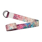 YOGA DESIGN LAB | The Yoga Strap | Luxurious, Extra Long, Super Soft, Eco Printed | Designed in Bali | Studio Quality, Adjustable | Safely Stretch Further and Hold Longer | 8 ft Long