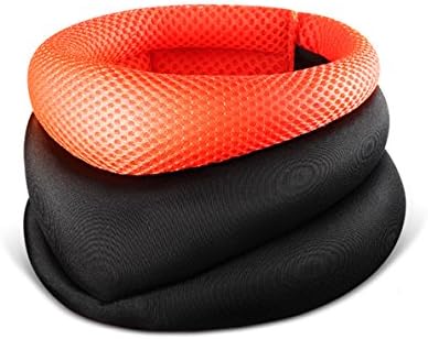 Neck Support Brace Cervical Collar Neck Rest Relieves Cervical Pain &amp; Pressure in Spine, Posture Correction, Stabilizes Vertebrae, Keep Warm with Velour Cover (Orange)