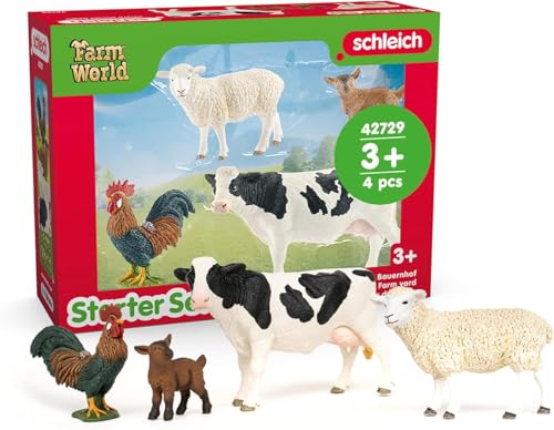 Schleich Farm World - 4Pc Farm Animal Starter Set - Kids 3+ | 42729