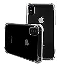 Iphone X Case, Crystal Clear Case with Soft TPU Bumper Protection and Transparent Plastic Back for Iphone 10. [SHOCK ABSORPTION] [WIRELESS CHARGING]