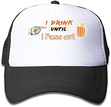 I Drink Until I Pass Out Storm Pooper Kid's Mesh Cap Adjustable Black