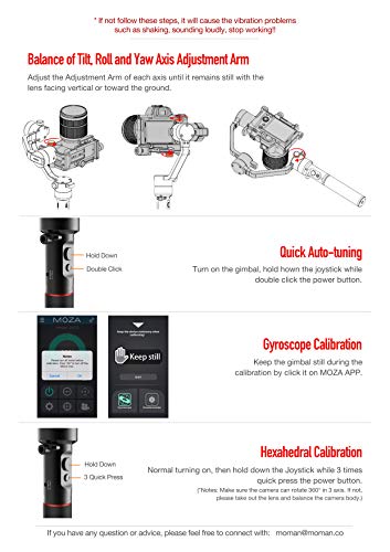 MOZA Air 3-Axis Gimbal Stabilizer for DSLR and Mirrorless Camera, with Moza Thumb Controller and Dual Handle, Auto-tuning Mimic Control, i.e. Sony A7, Panasonic GH5, Canon 5D - Thumbnail 2