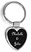 Gifts Infinity® Personalized Heart Shape Keychain - Free Laser Engraving (Heart, Black)