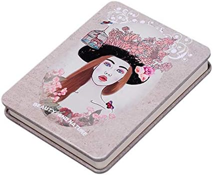 Exquisite Hardback A6 Composition Notebook Blank Sketchbook Day Planner with Hard Cover for Girls