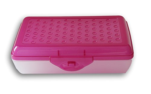 Casemate Fuschia Pink Transparent Dots Pencil Case Box