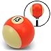 American Shifter 96057 Orange Stripe 13 Ball Billiard Pool Shift Knob