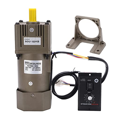 Electric Gear Motor, Walfront AC 220V 90W Single Phase Asynchronous