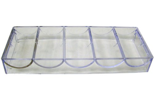 Brybelly Set of 10 Clear Acrylic Poker Chip Trays - Thumbnail 2
