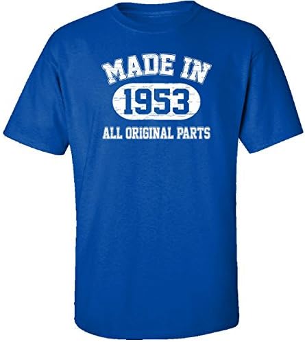 62nd Birthday Gift Made In 1953 All Original Parts Ttd1 - Adult Shirt Xl Royal