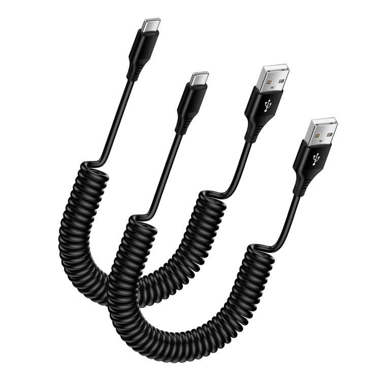 Photo 1 of USB C Cable Fast Charging for iPhone 15/15 Pro Max/15Plus,Samsung Galaxy A15 5G A54 A14 S24 S23 A13 A53 A03s Z Fold5 S21,Google Pixel 8Pro 7 6,Type C Android Auto Retractable Coiled Phone Car Cord 6FT