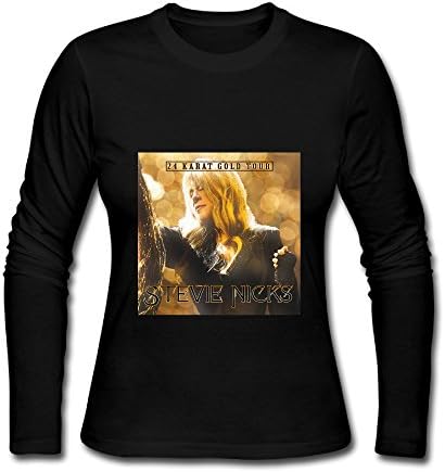 Stevie Nicks 24 Karat Gold Tour 2016 Poster Design Womens Long Sleeve T-Shirts Black