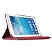Moonmini 360 Rotation PU Leather Protective Case Cover Pouch for Samsung Galaxy Tab 3 8.0