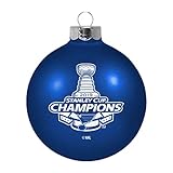 St. Louis Blues 2019 Stanley Cup Champions Blue Glass Ball Christmas Ornament