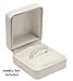 White Leatherette Ring Box