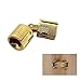 Pack of 2 Cylindrical 8mm Brass Barrel Invisible Furniture Hinge Concealed Hinge 180° Opening Angle