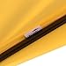 Sundale Outdoor 9 Feet Steel Half Patio Umbrella with Crank, 5 Steel Ribs (Yellow)