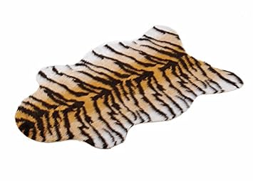 Kunstfell Teppich Tiger Tierfell Tierfell Imitat 70 100 Cm