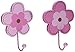 NoJo Wall Hooks, Flower, 2 Count